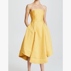 C/MEO Collective Yellow Strapless Dress